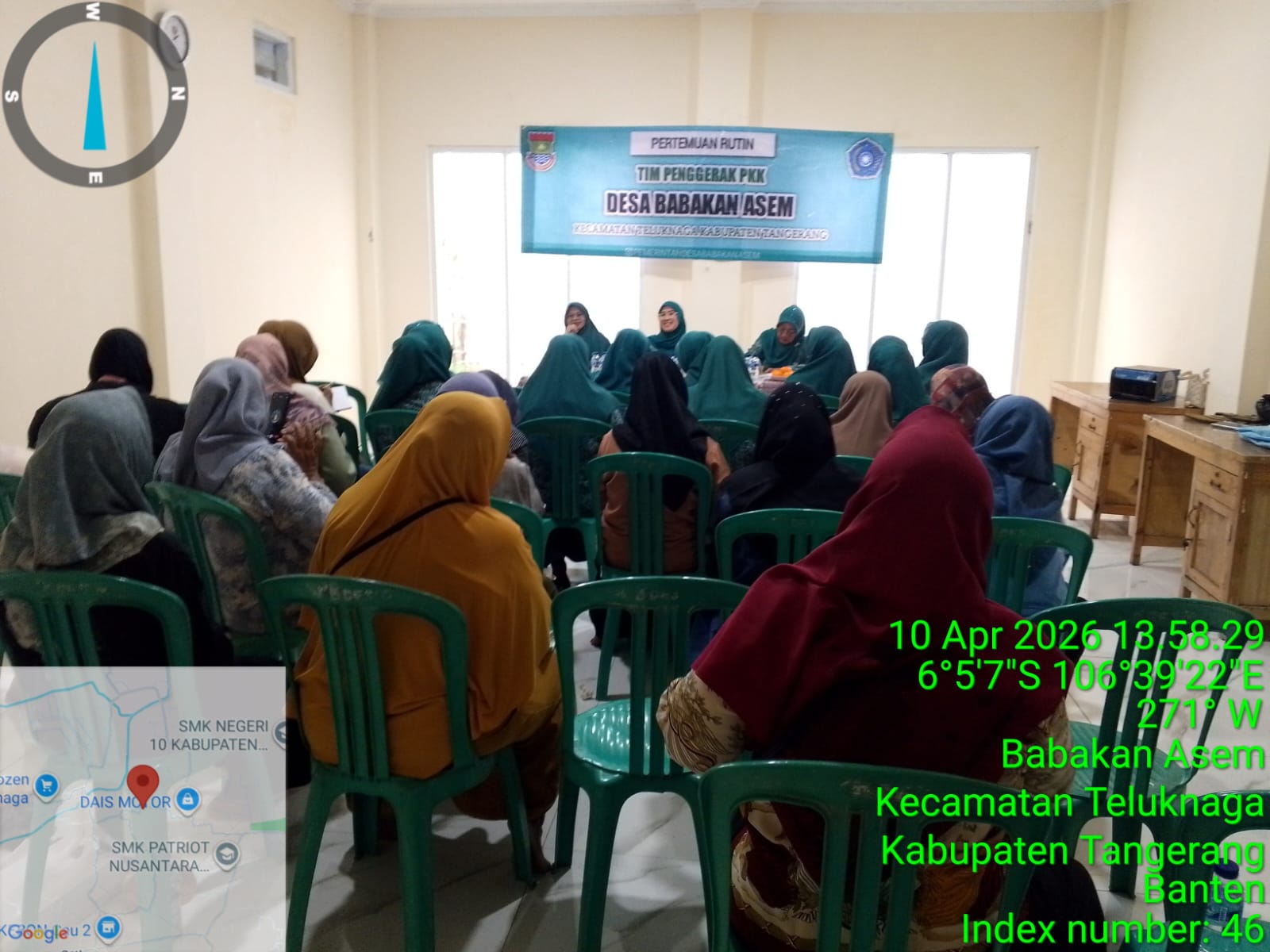 PERTEMUAN RUTIN TP.PKK DESA BABAKAN ASEM