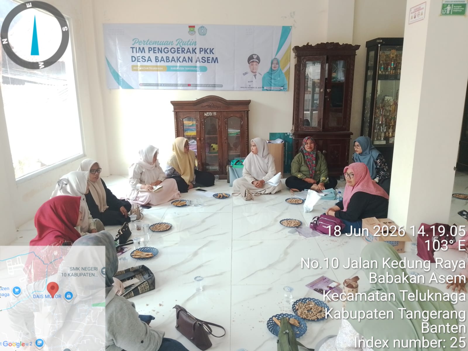 PERTEMUAN RUTIN TP.PKK DESA BABAKAN ASEM