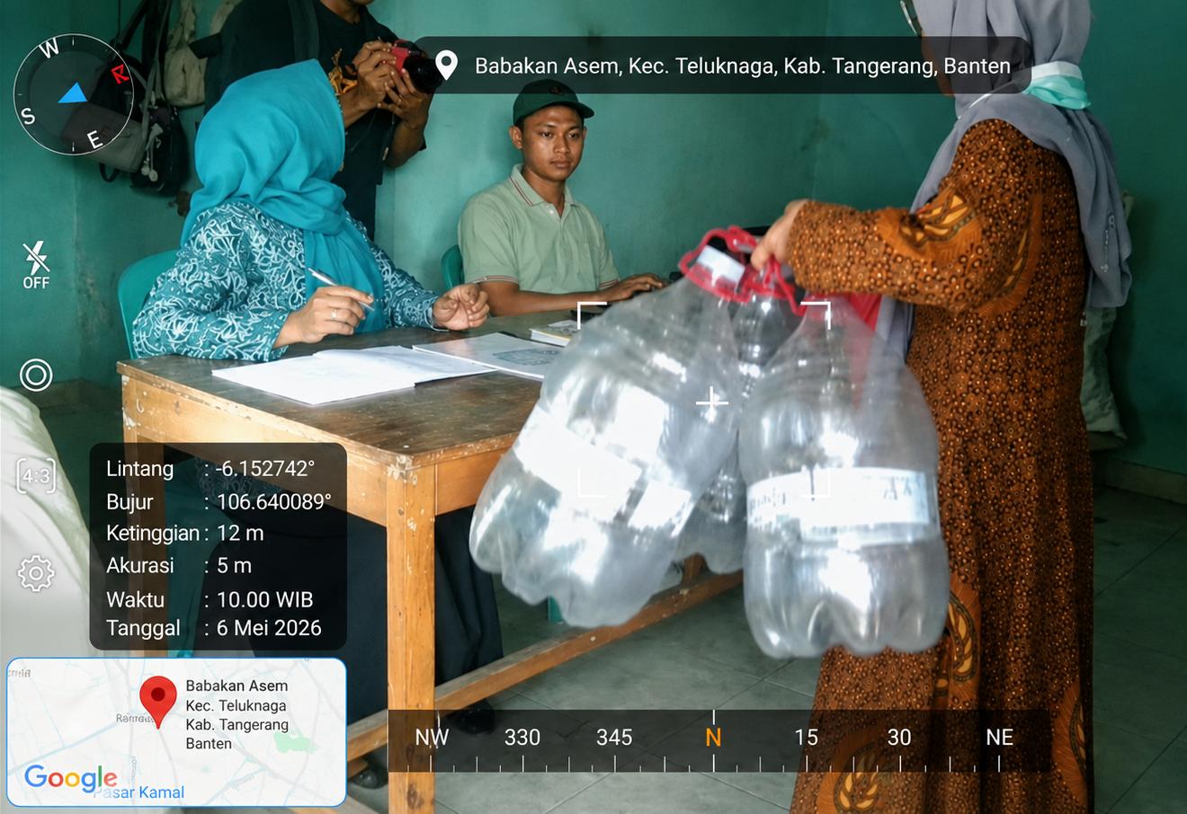 Kegiatan Penukaran sampah di balsem  (bank sampah babakan asem) 