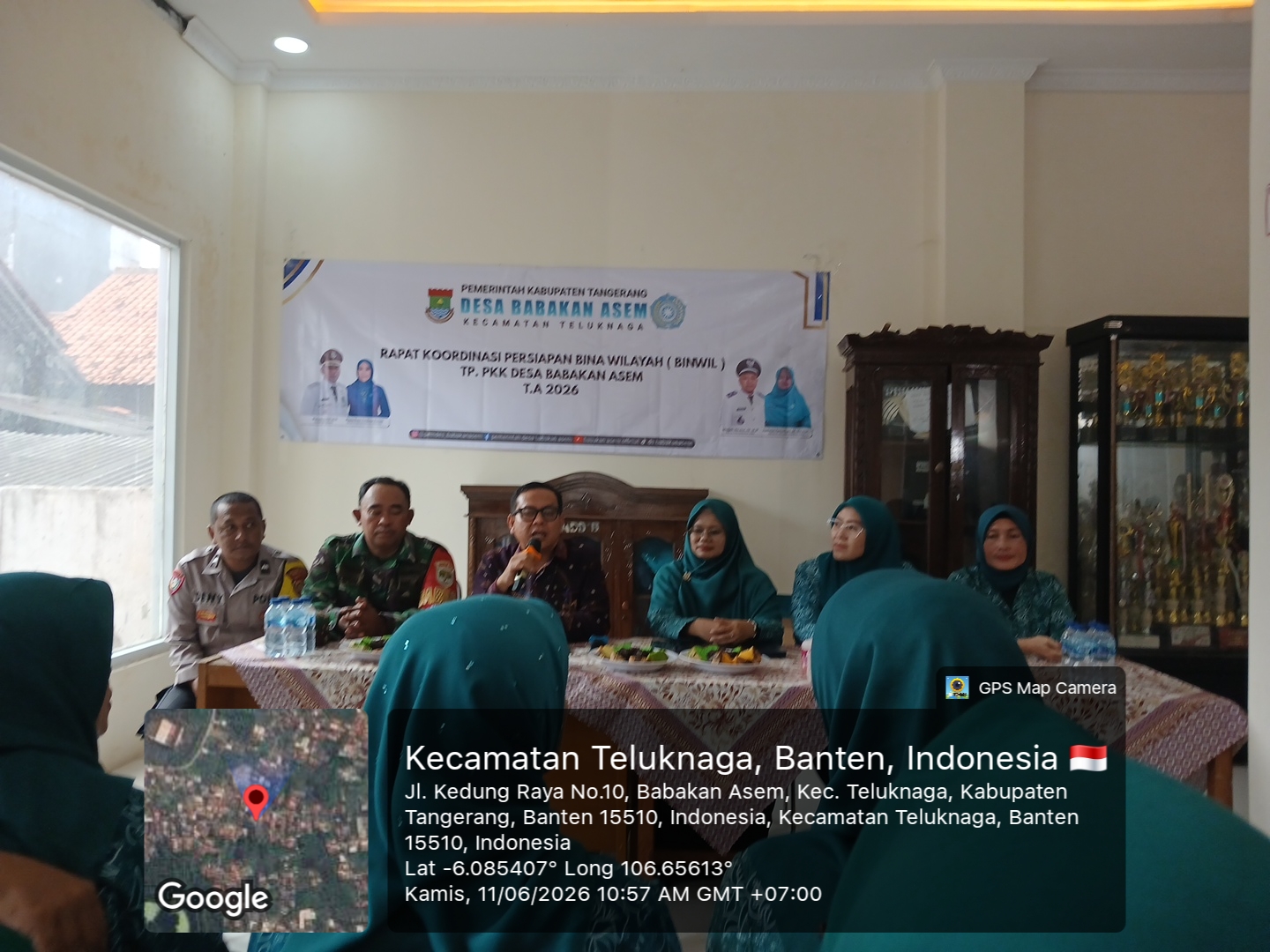 RAPAT KORDINASI PERSIAPAN BINA WILAYAH ( BINWIL ) TP PKK DESA BABAKAN ASEM AULA KANTOR DESA BABAKAN ASEM